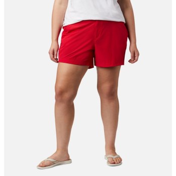 Columbia Coral Point III Plus Size, Pantalones Cortos Rojos Para Mujer | 823746-FNZ